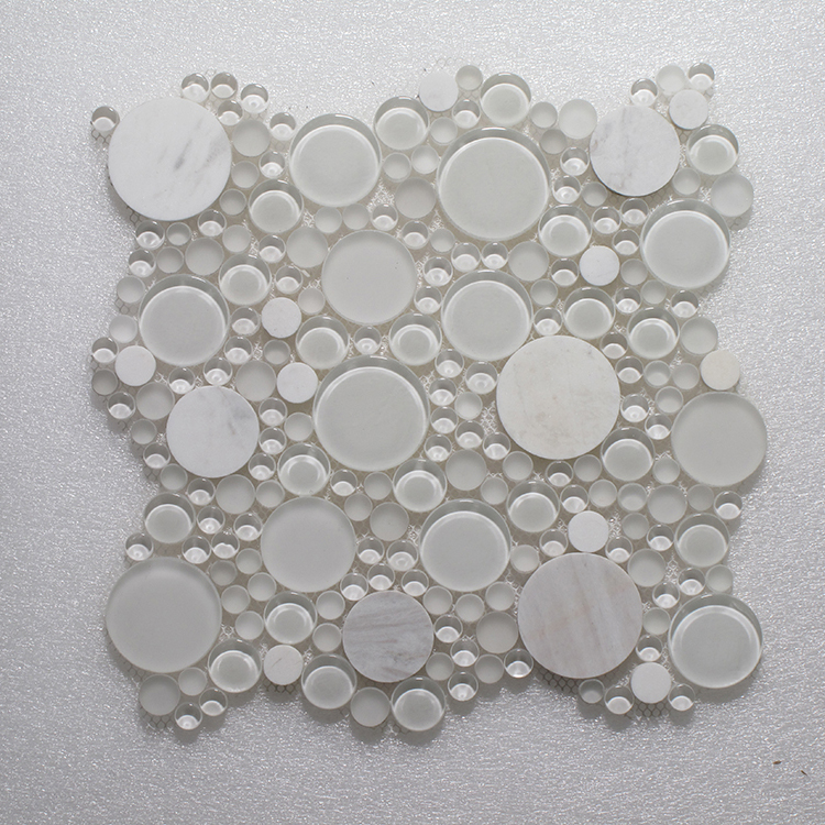 Glass & Stone Blend Bubble/Circle Mosaic MAG 4439-CC Image